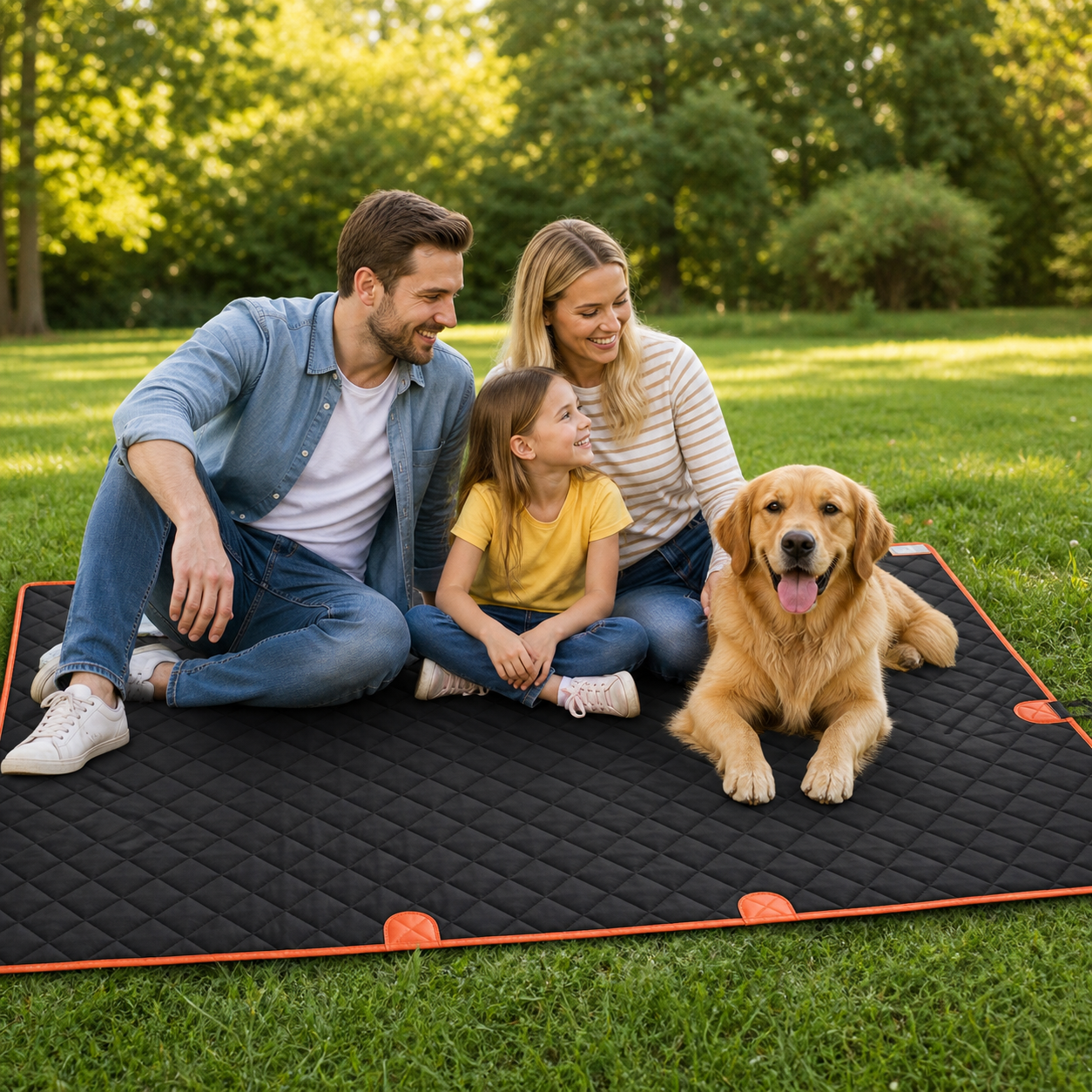 PupBench Road Bed folded dog travel bed and storage view