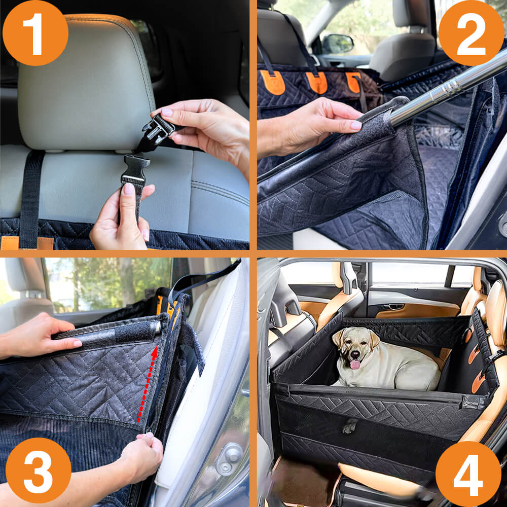 PupBench Single Road Bed – Dog Back Seat Extender