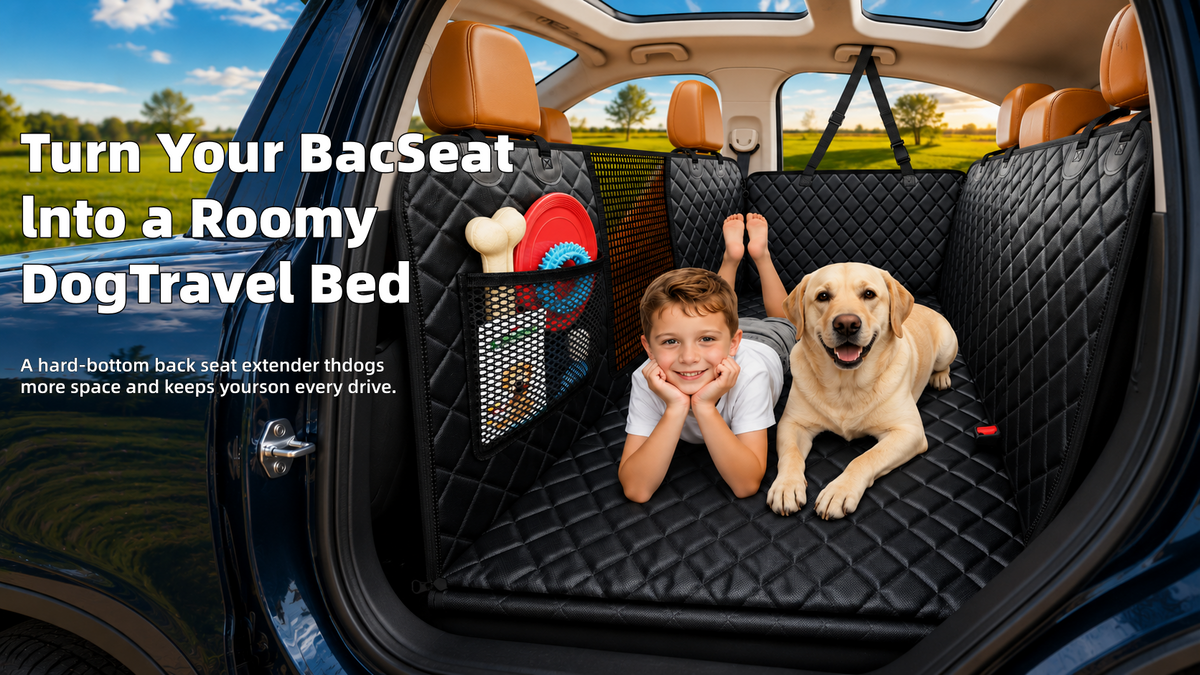 PupBench Road Bed dog car seat cover and back seat extender for SUVs and large dogs